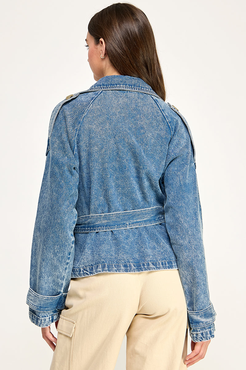 CROPPED DENIM JACKET