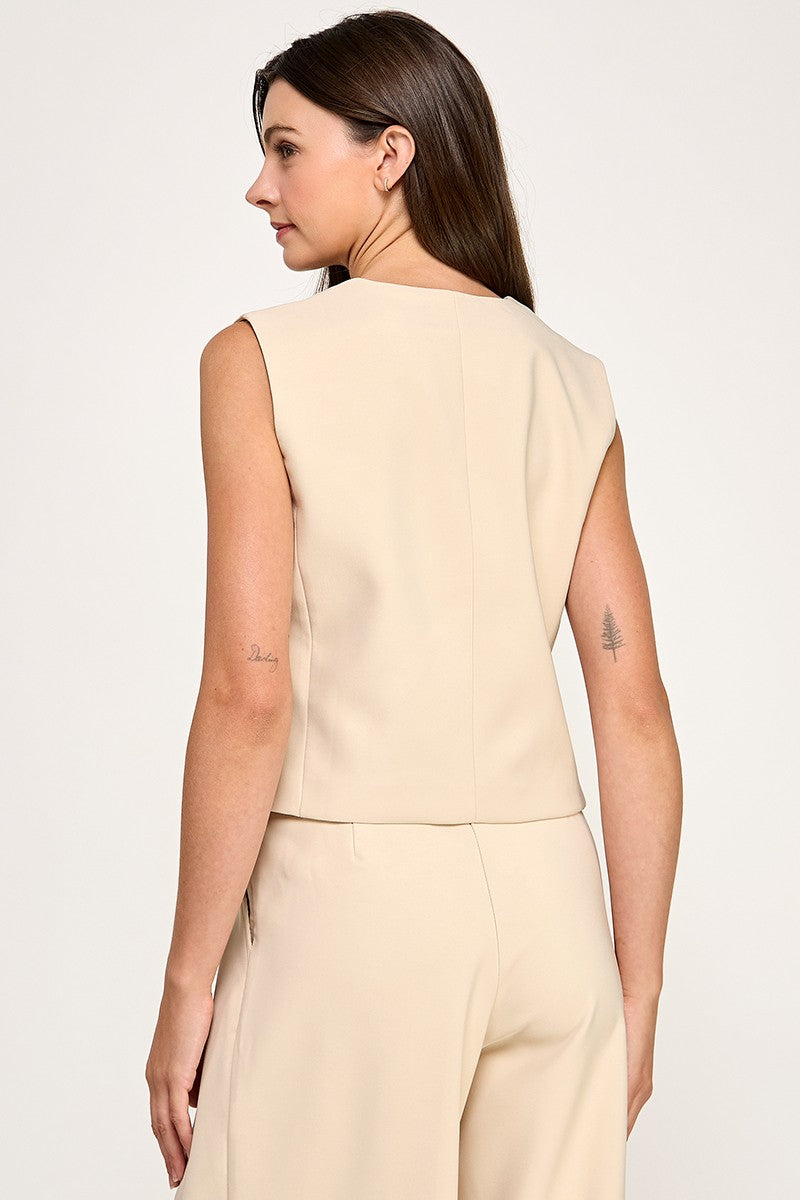 RELAXED FIT TAILORED VEST