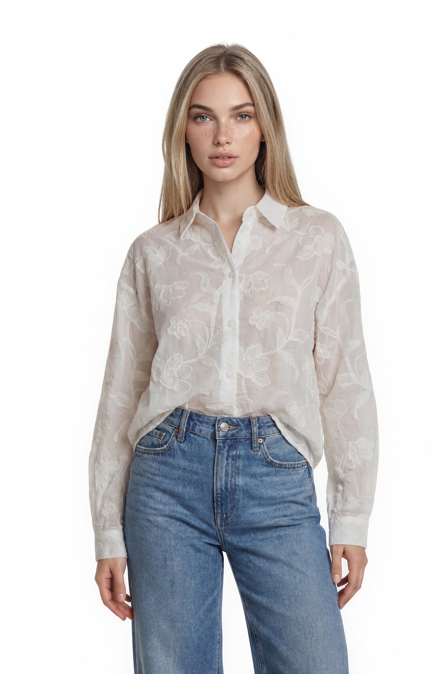 EMBROIDERY LONG SLEEVE TOP