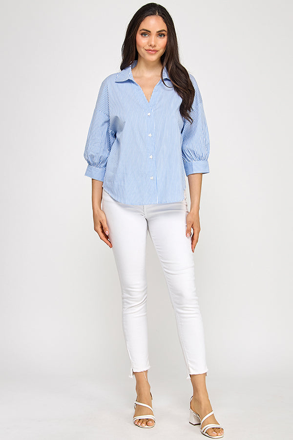 BLOUSON ELBOW SLEEVE SHIRT
