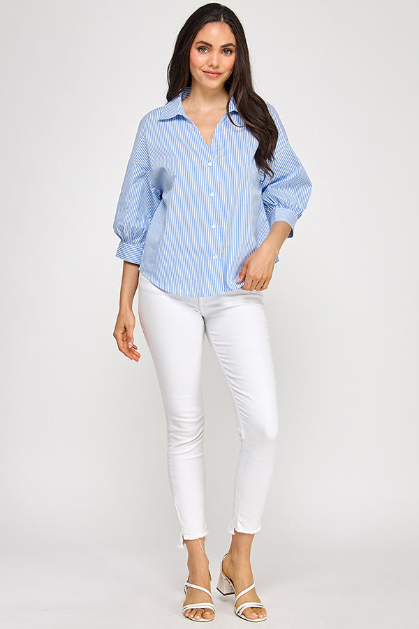 BLOUSON ELBOW SLEEVE SHIRT