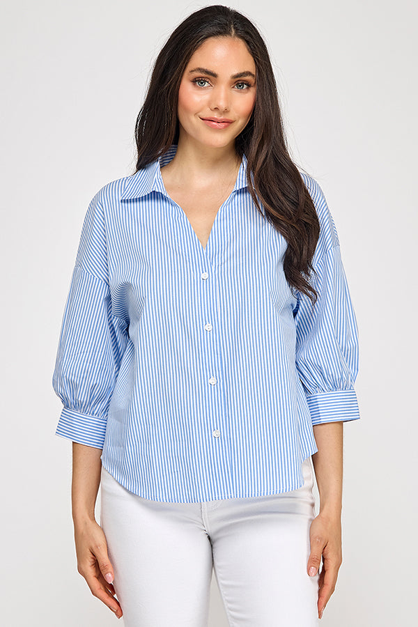 BLOUSON ELBOW SLEEVE SHIRT