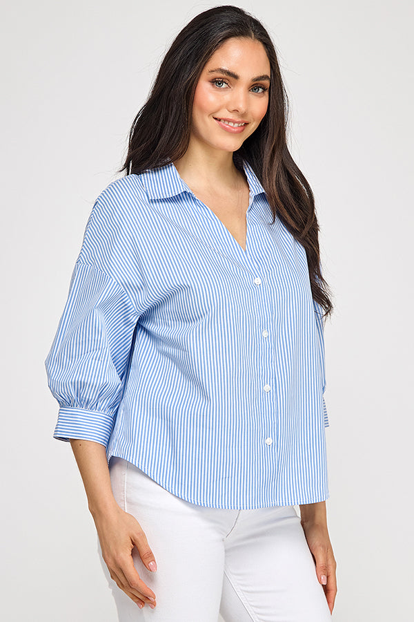 BLOUSON ELBOW SLEEVE SHIRT