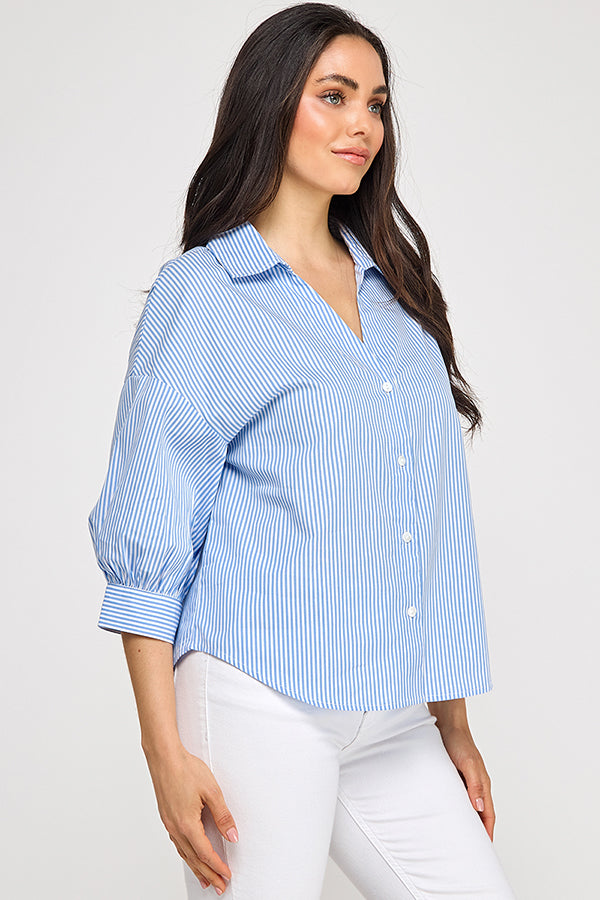 BLOUSON ELBOW SLEEVE SHIRT