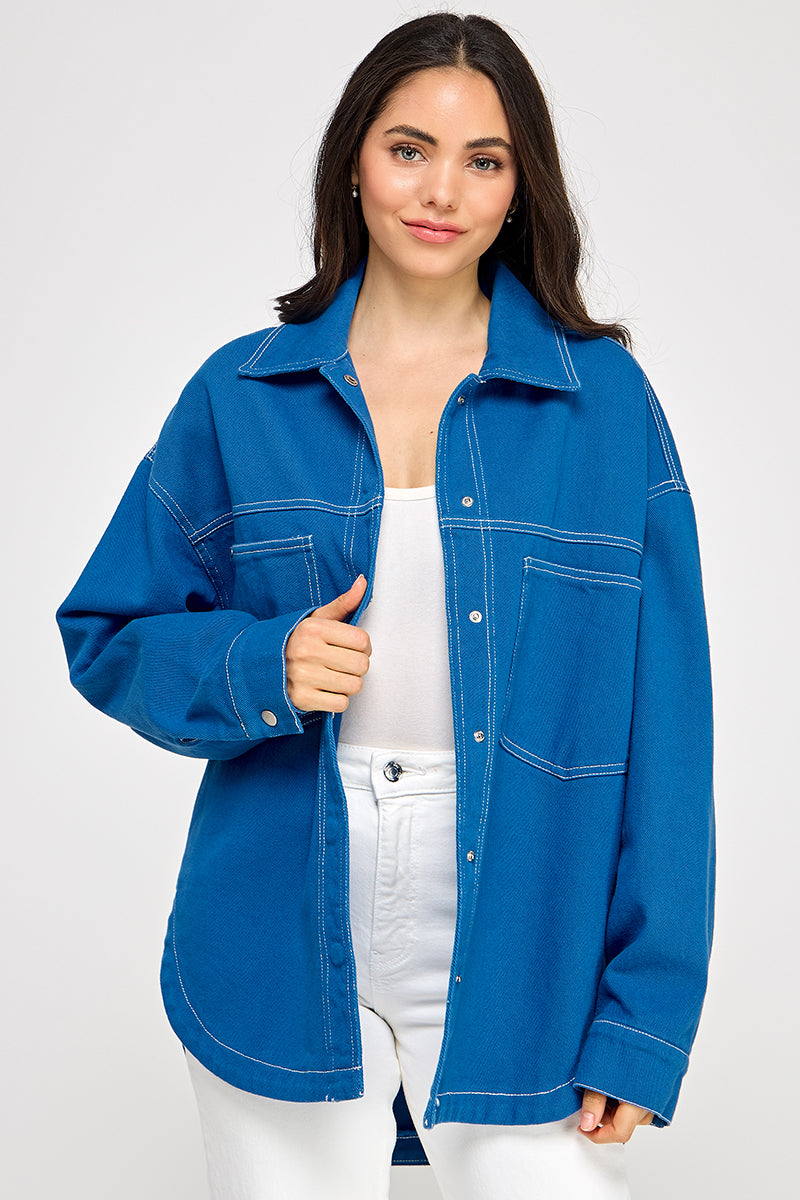 OVERSIZED DENIM SHACKET