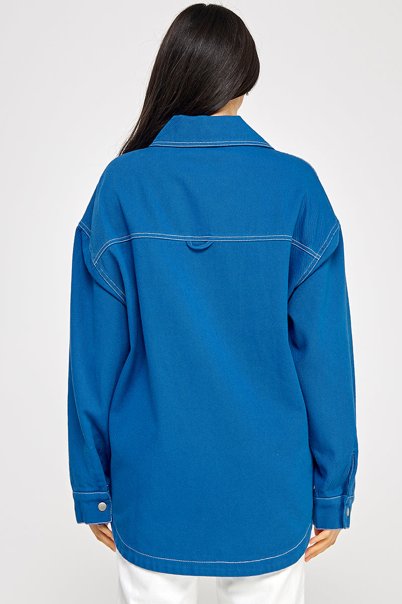 OVERSIZED DENIM SHACKET