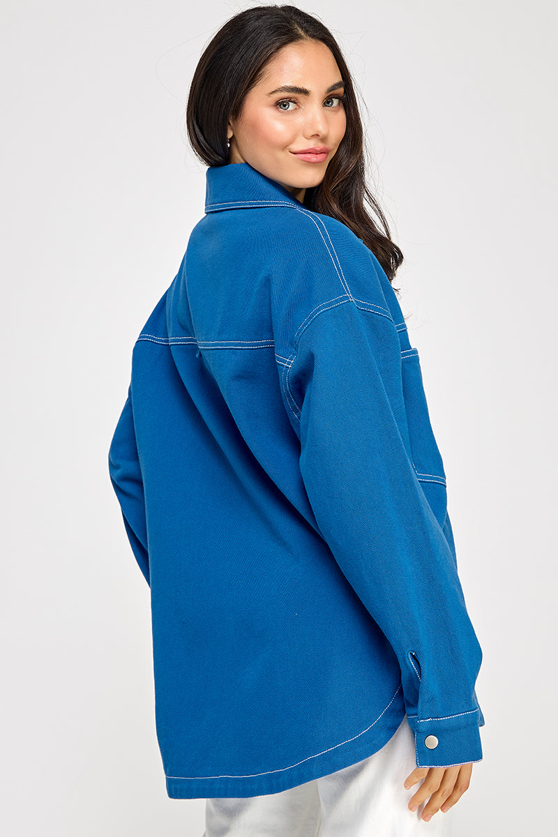 OVERSIZED DENIM SHACKET
