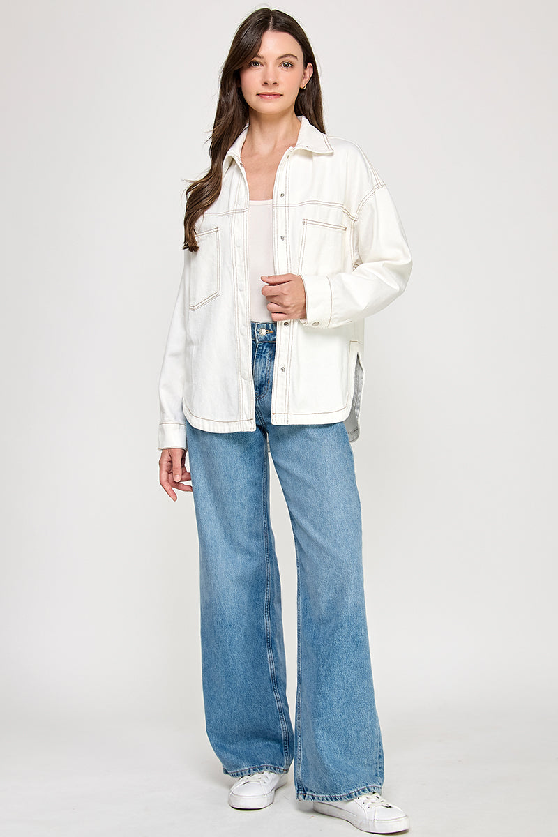 OVERSIZED DENIM SHACKET