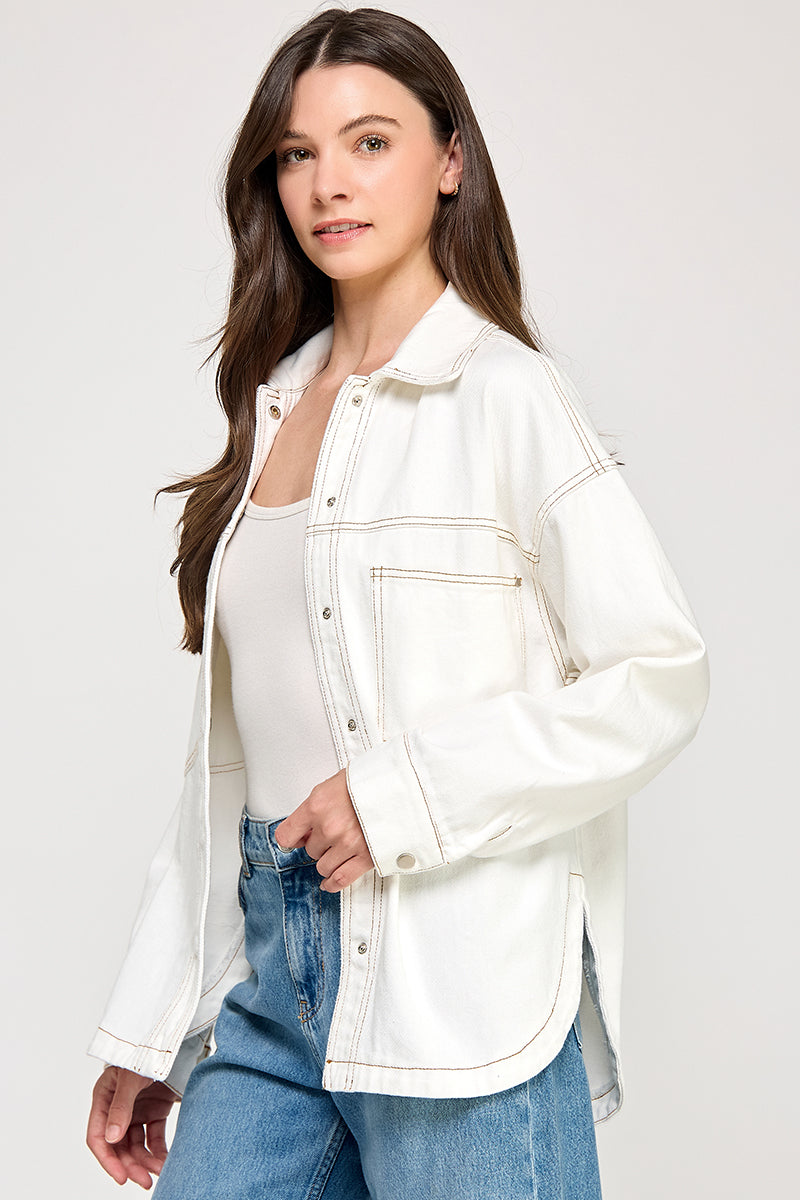 OVERSIZED DENIM SHACKET