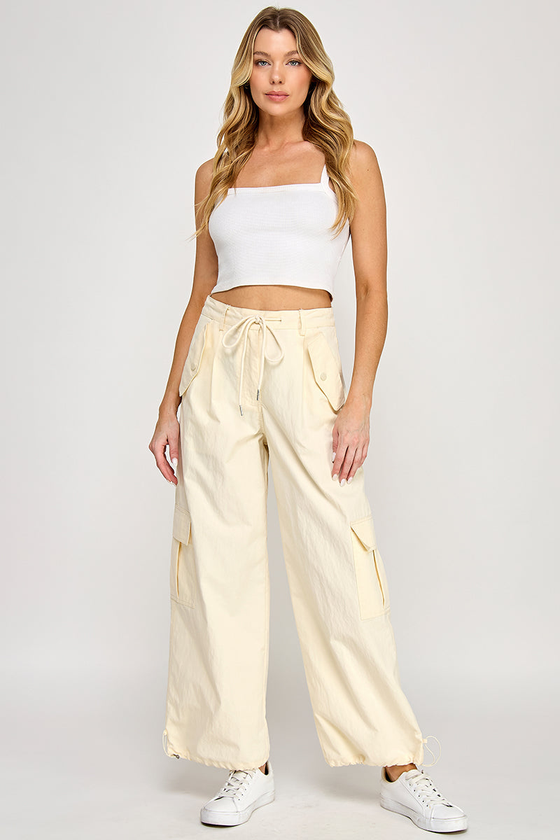 WIDE LEG CARGO PANTS
