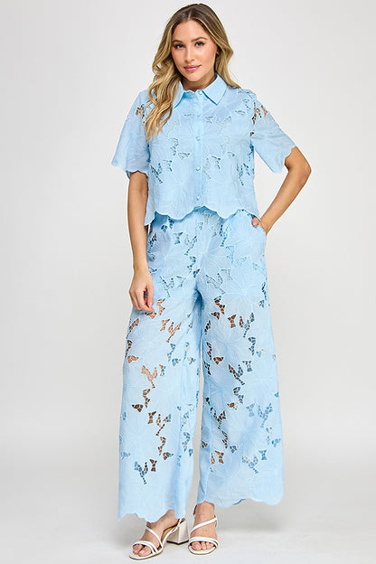 FLORAL LACE BLOUSE