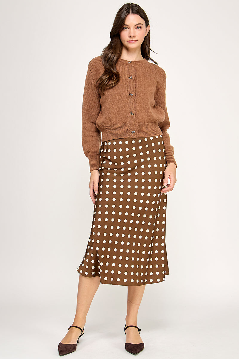 POLKA DOT MIDI SKIRT
