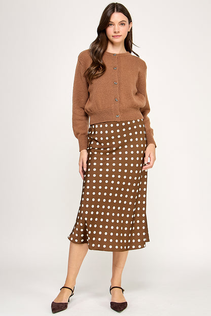 POLKA DOT MIDI SKIRT