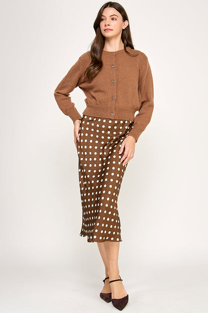 POLKA DOT MIDI SKIRT