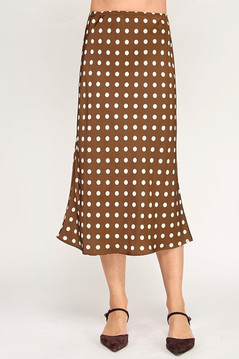 POLKA DOT MIDI SKIRT