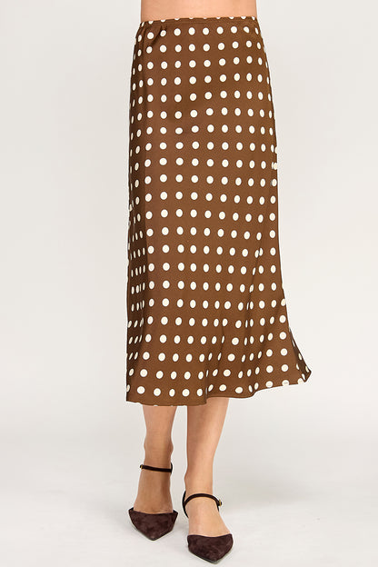 POLKA DOT MIDI SKIRT
