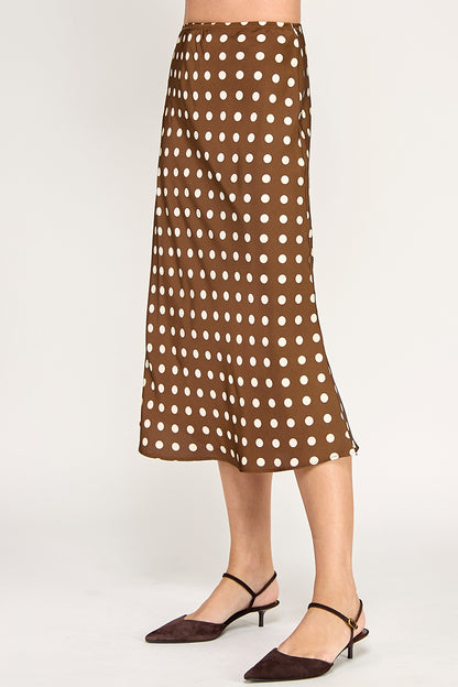 POLKA DOT MIDI SKIRT