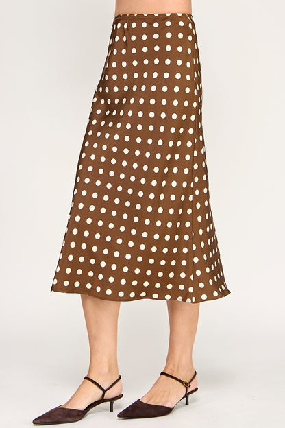 POLKA DOT MIDI SKIRT