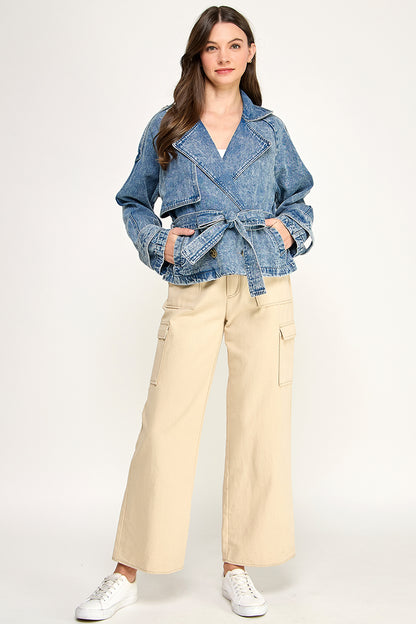 CROPPED DENIM JACKET