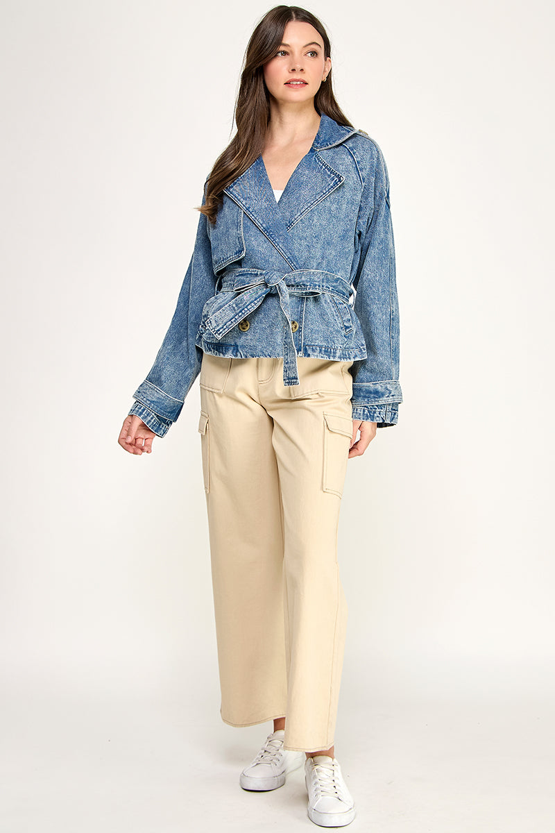 CROPPED DENIM JACKET