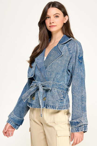 CROPPED DENIM JACKET