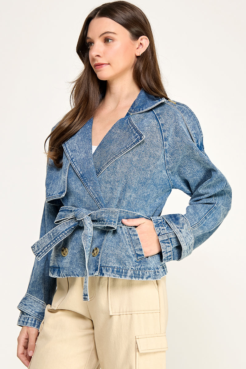CROPPED DENIM JACKET