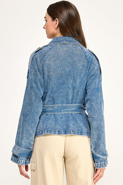 CROPPED DENIM JACKET