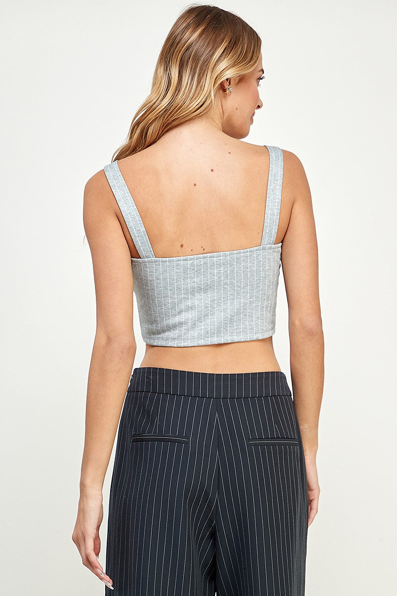 STRIPED CROP TOP