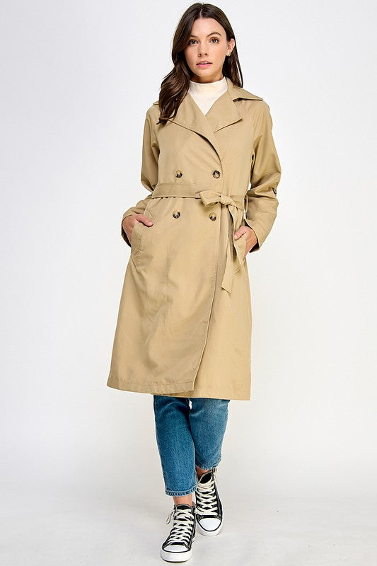 DOUBLE BREASTED TRENCH COAT