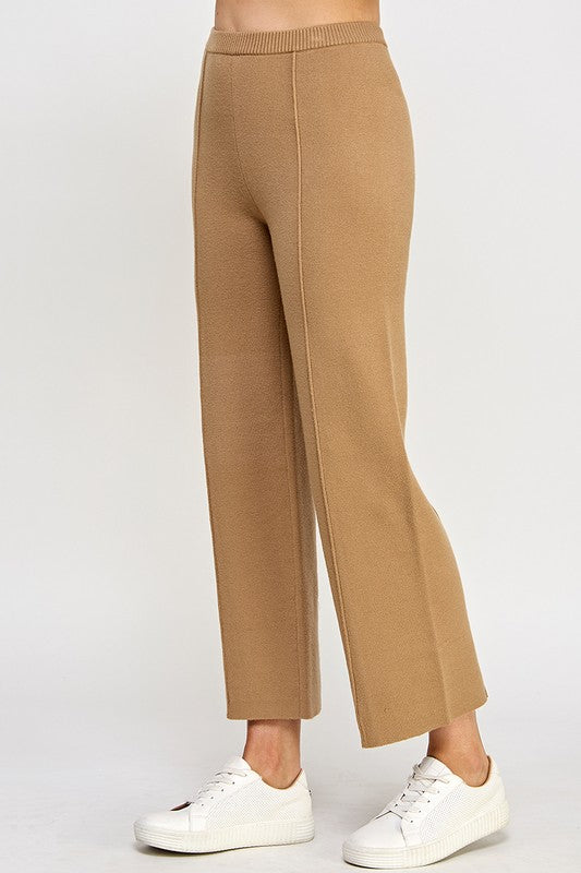 PIN TUCK KNIT PANTS