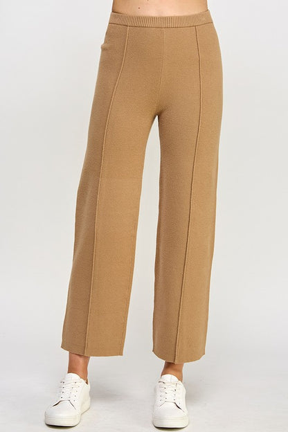 PIN TUCK KNIT PANTS