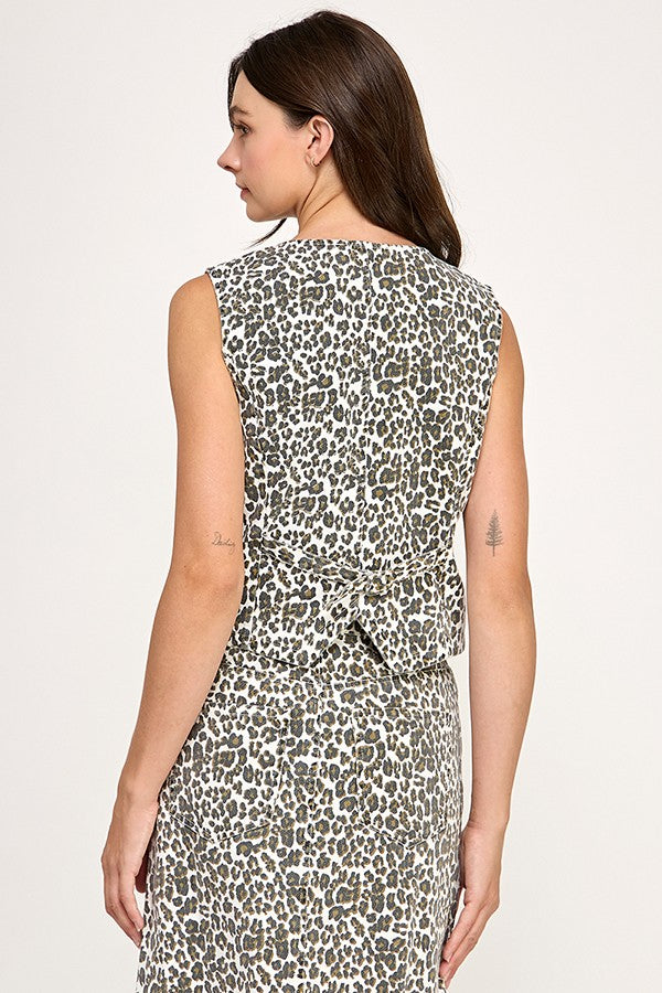 ANIMAL PRINT VEST