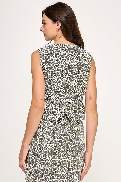 ANIMAL PRINT VEST