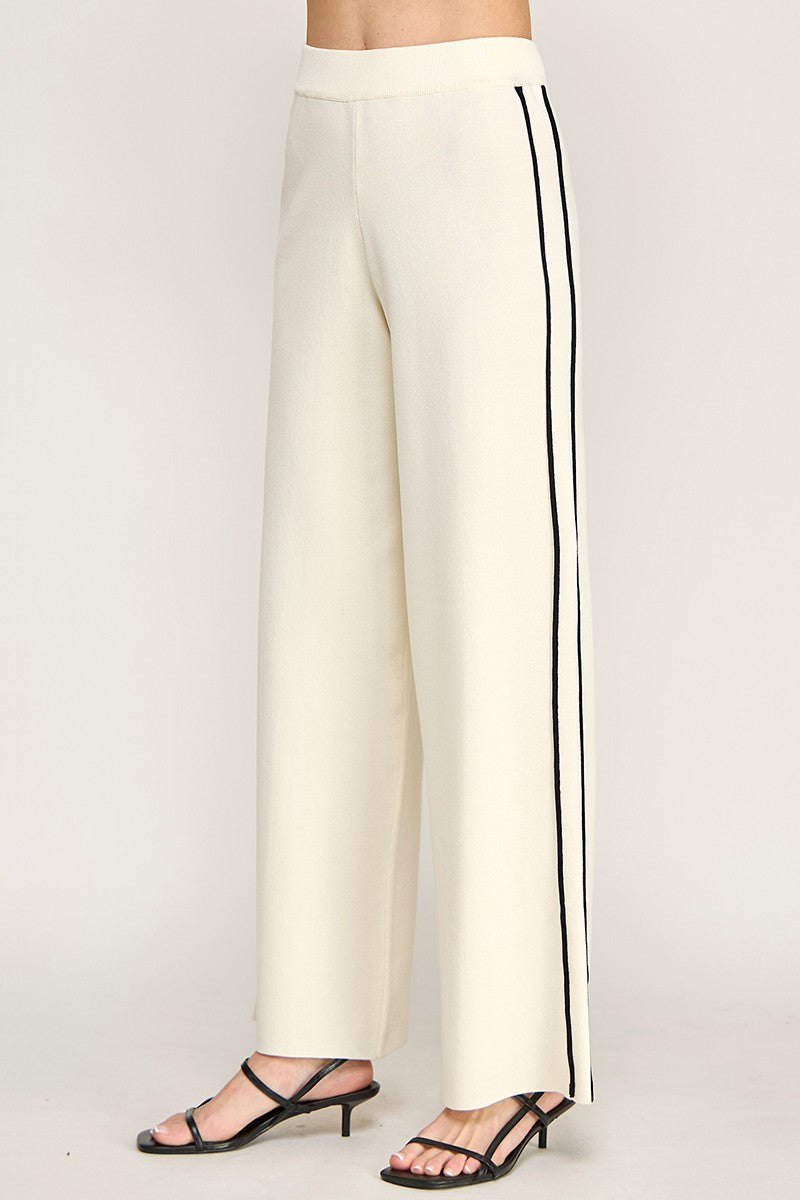 KNIT WIDE PANTS