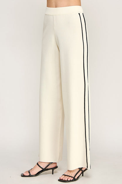 KNIT WIDE PANTS