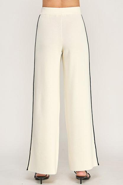 KNIT WIDE PANTS