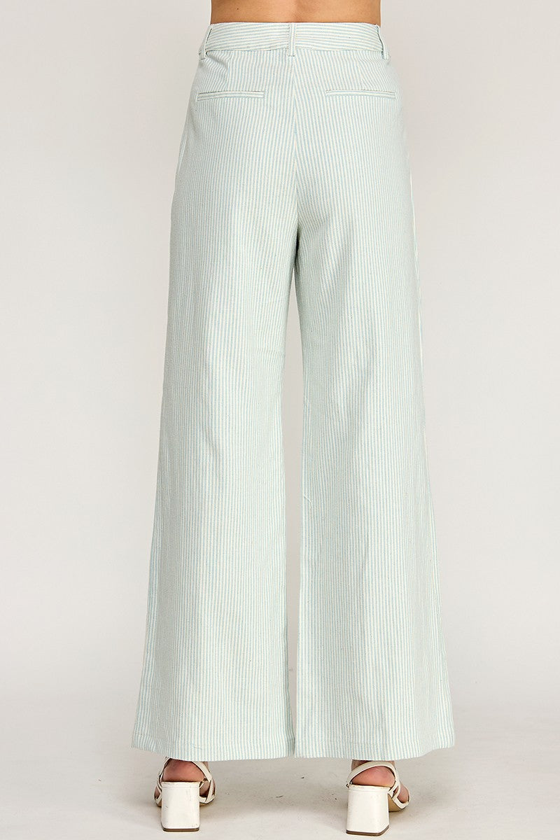 PINSTRIPED CASUAL PANTS