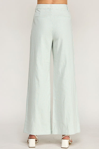 PINSTRIPED CASUAL PANTS