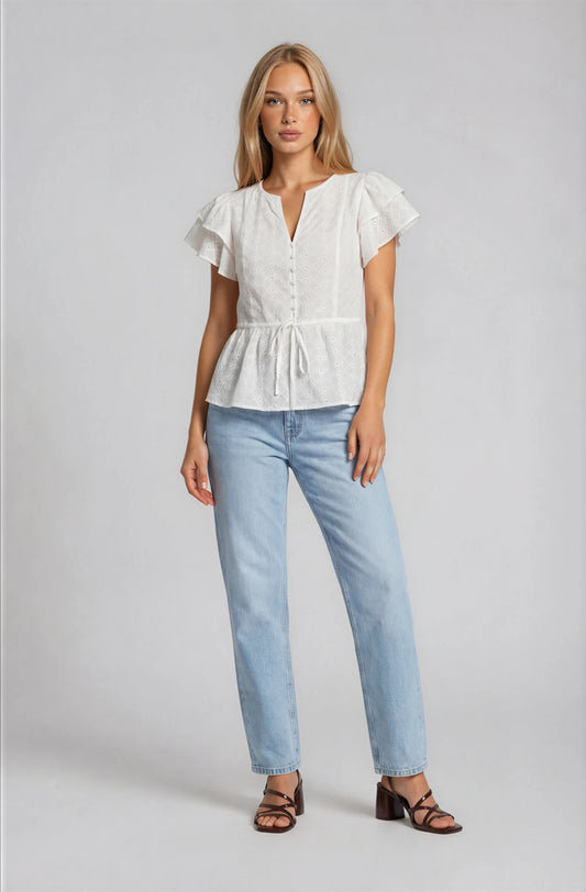EYELET TOP