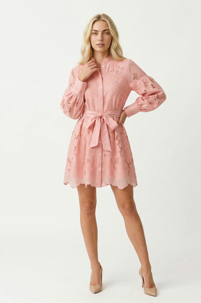 LONG SLEEVE FLORAL LACE DRESS