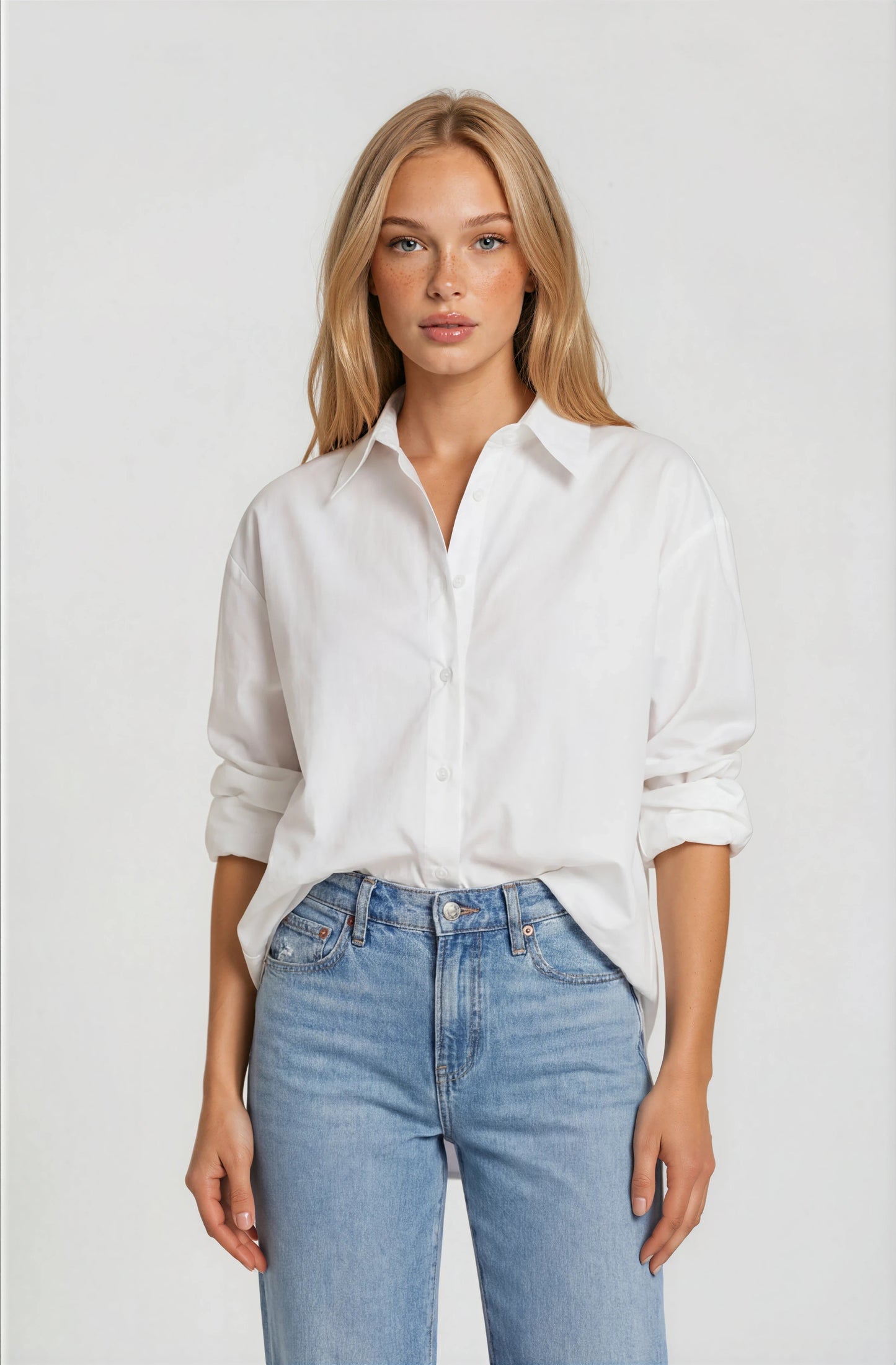 OPEN BACK DETAIL BUTTOM UP TOP