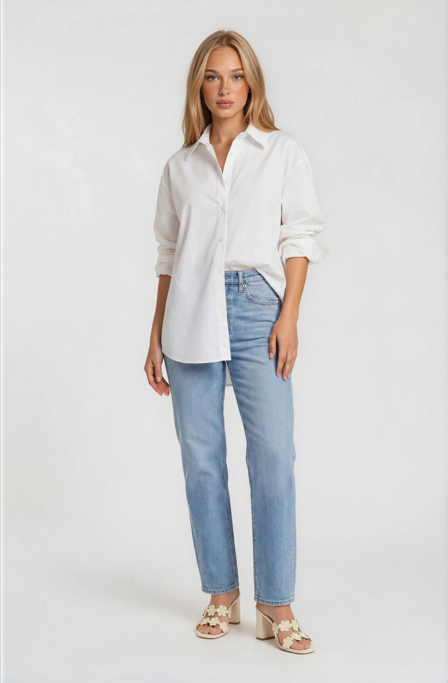 OPEN BACK DETAIL BUTTOM UP TOP