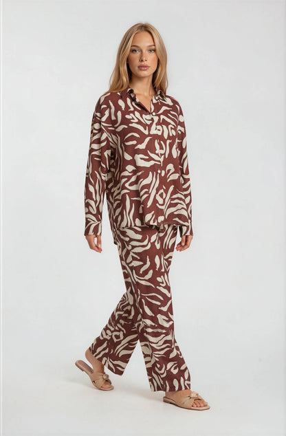 PRINT BUTTON DOWN SHIRT