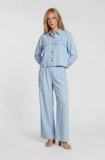 TENCEL WIDELEG PANTS