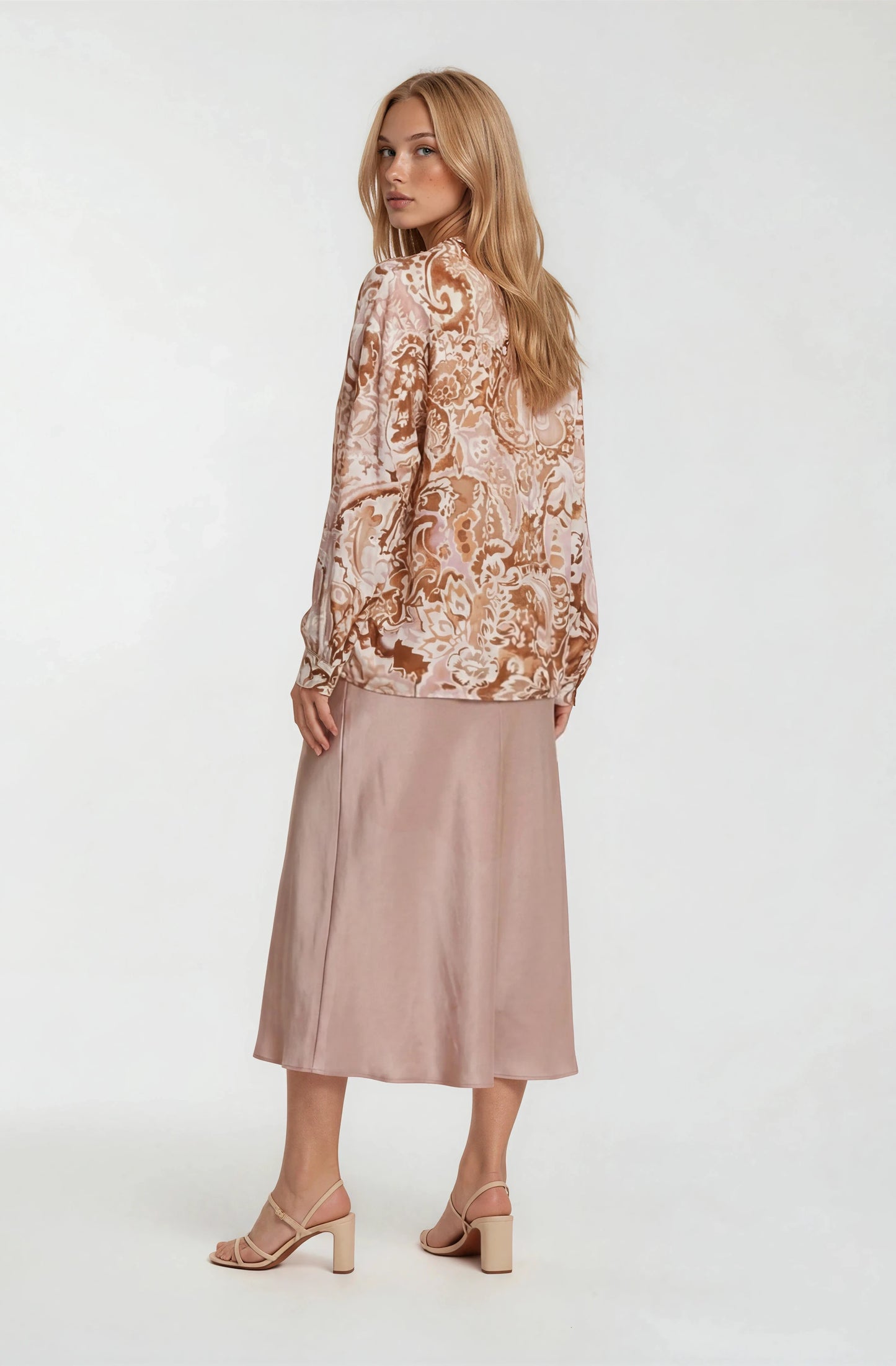 WATERCOLOR PRINTED LONG SLEEVE TOP