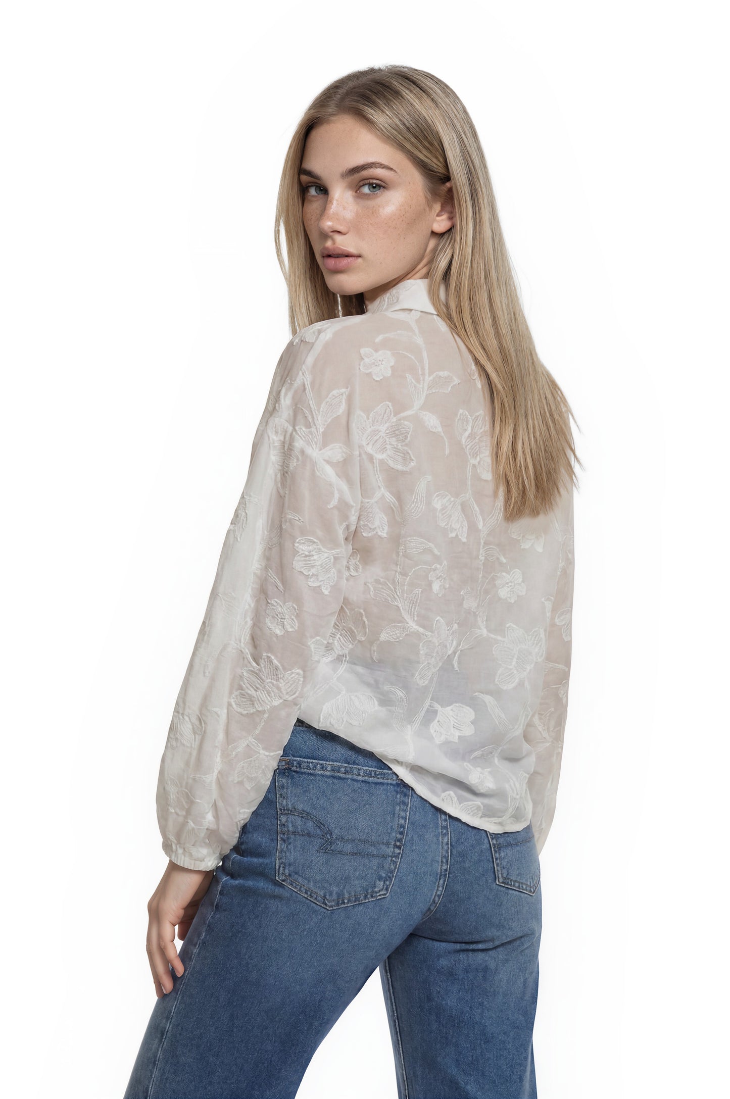 EMBROIDERY LONG SLEEVE TOP