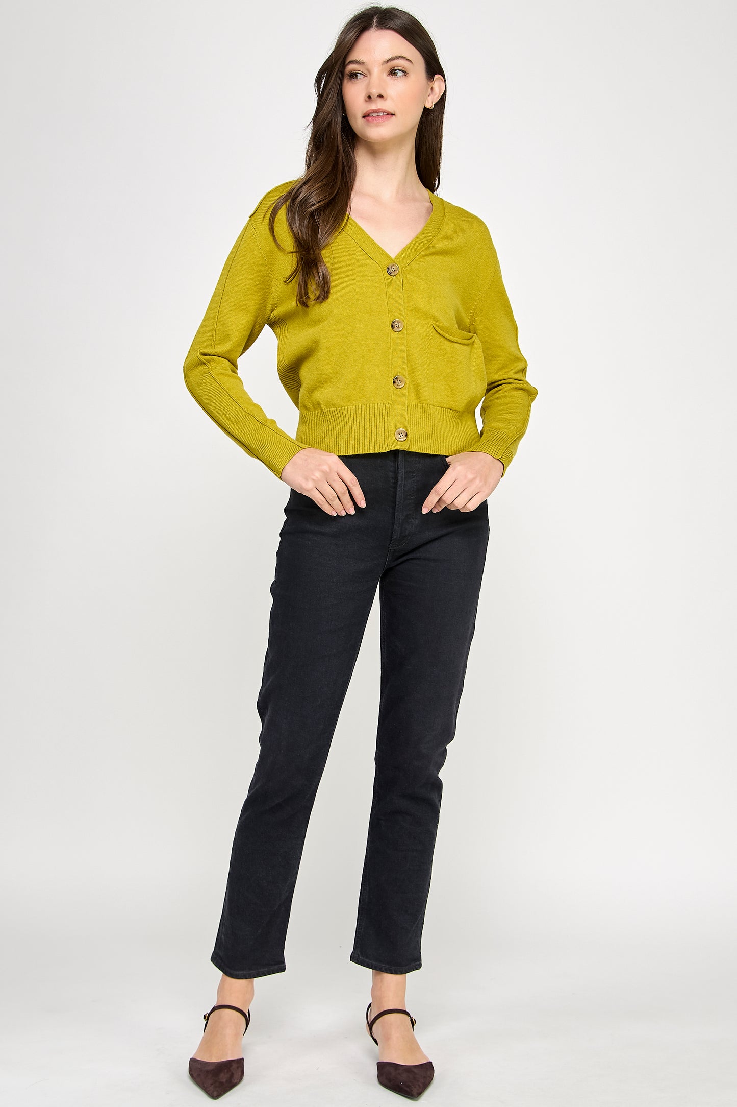THE LONG-SLEEVE FRONT POCKET CARDIGAN