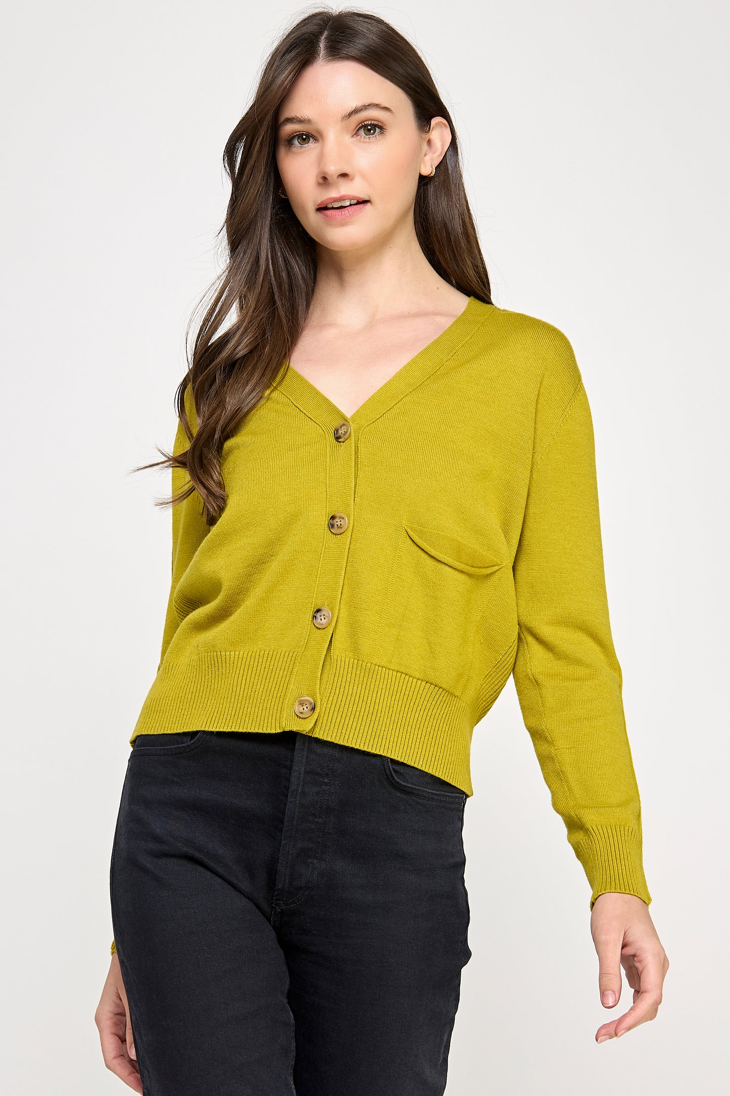 THE LONG-SLEEVE FRONT POCKET CARDIGAN