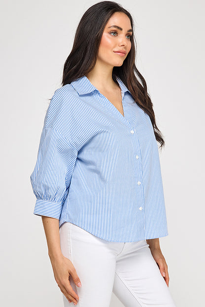 BLOUSON ELBOW SLEEVE SHIRT