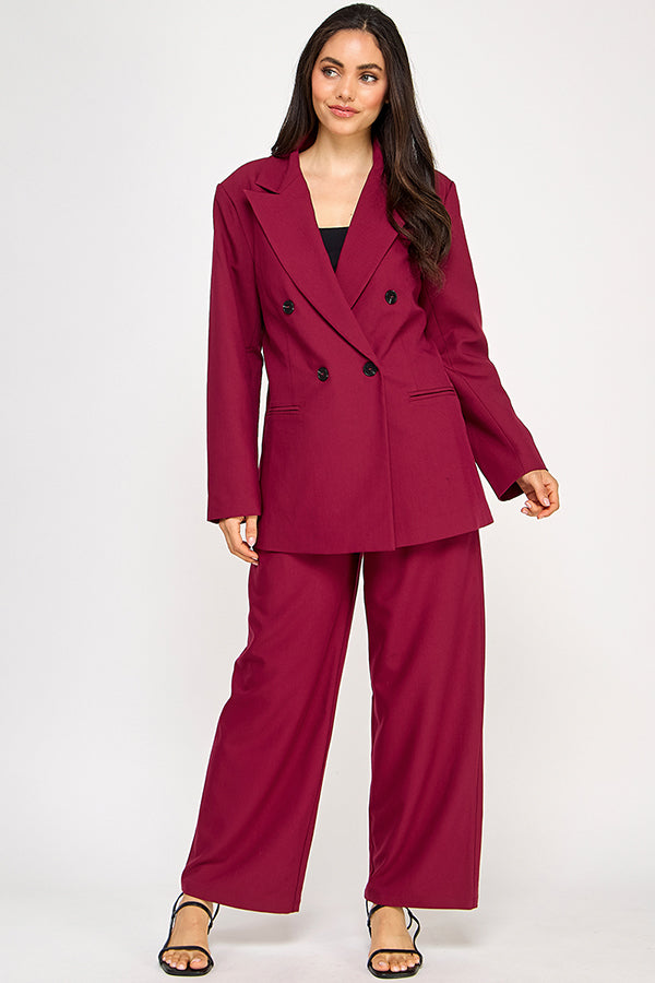 TAILORED WIDE LEG TROUSER